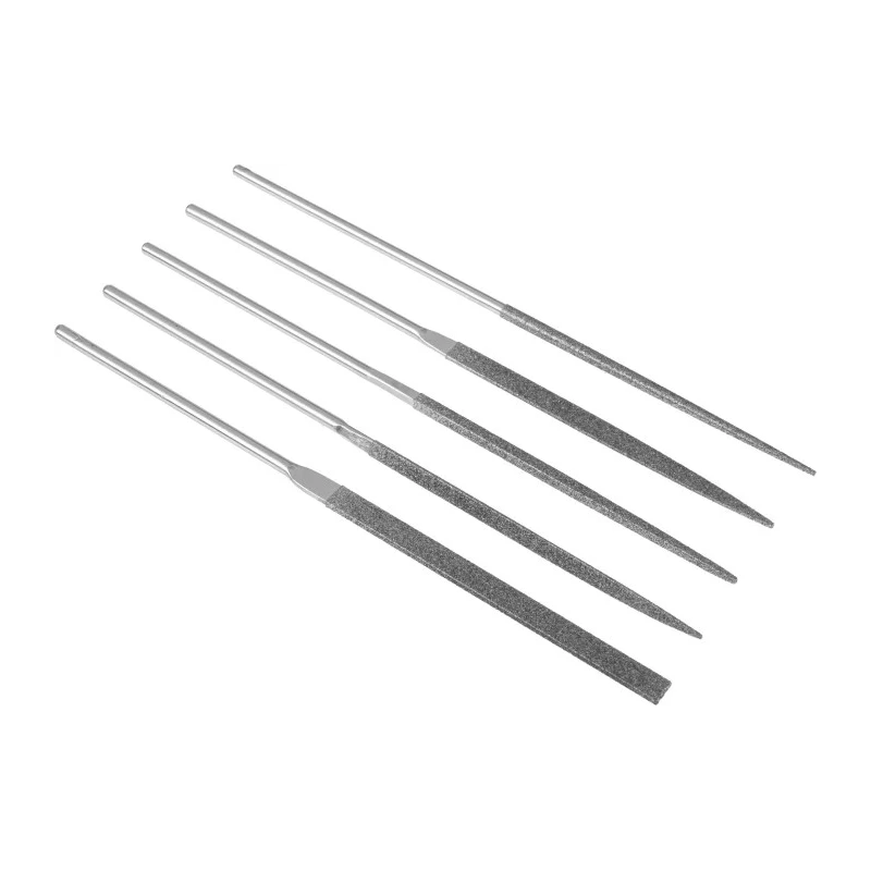 RS PRO 140 mm Fine Needle File Set, 5 Piece Diamond Electroplated Medium Grit 381-4846
