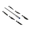 RS PRO 115mm Steel Craft Knife Set with 6 Blades Aluminium Handle 381-4868