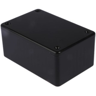 Hammond 1591 Series Black Black Lid ABS Enclosure IP54, 35 mm x 85 mm x 56 mm 1591LSBK