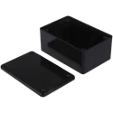 Hammond 1591 Series Black Black Lid ABS Enclosure IP54, 35 mm x 85 mm x 56 mm 1591LSBK