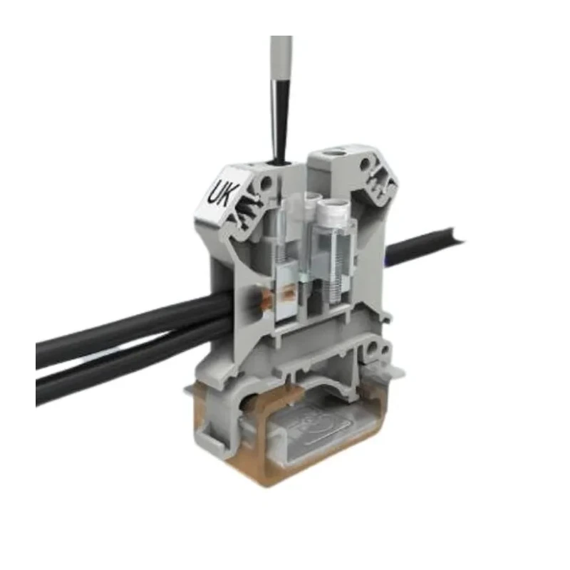 Phoenix Contact Grey UK 2.5 N Series Feed Through Terminal Block 24A 800V Screw Termination ATEX 3003347