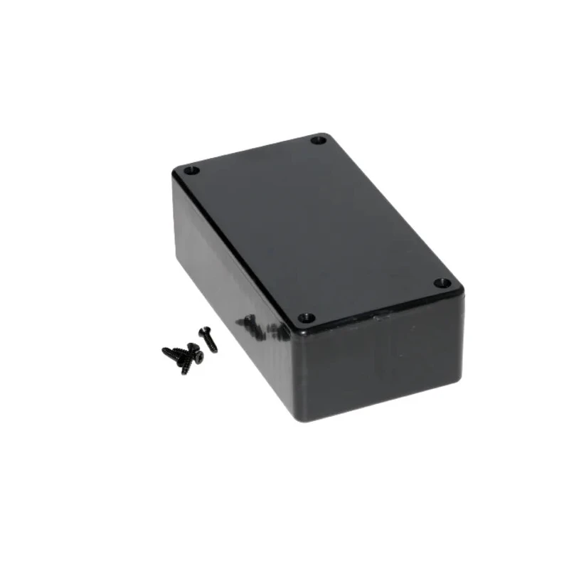 Hammond Black Flanged ABS Enclosure 40 mm x 120 mm x 65 mm IP54 1591CSBK