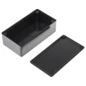 Hammond Black Flanged ABS Enclosure 40 mm x 120 mm x 65 mm IP54 1591CSBK