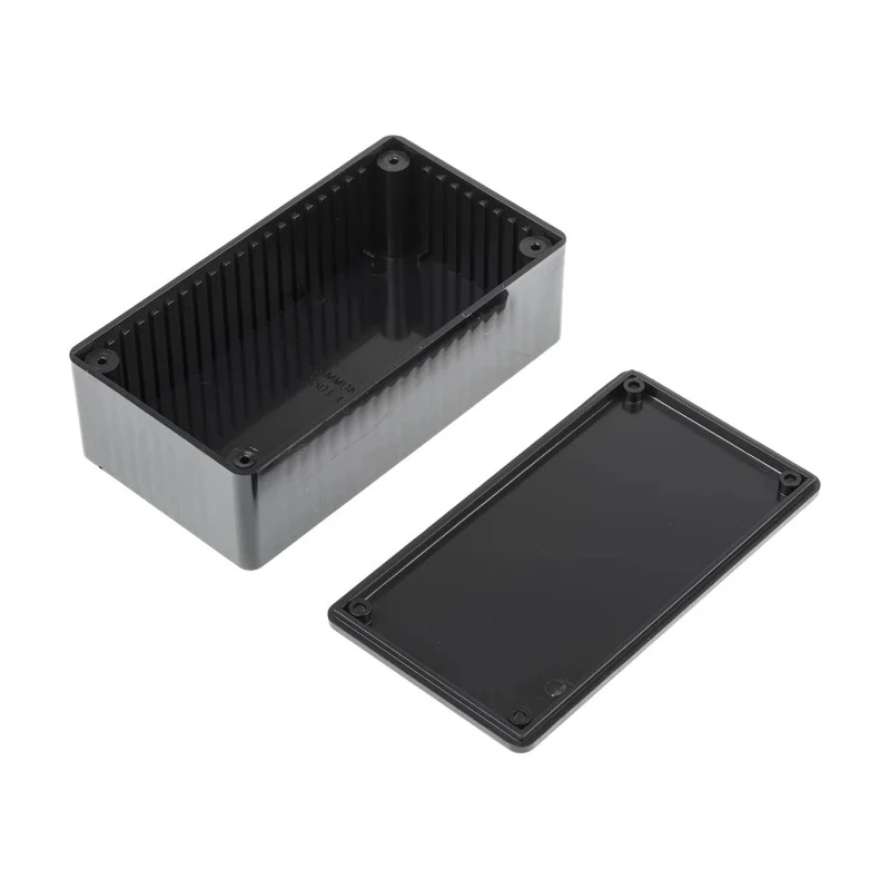 Hammond Black Flanged ABS Enclosure 40 mm x 120 mm x 65 mm IP54 1591CSBK