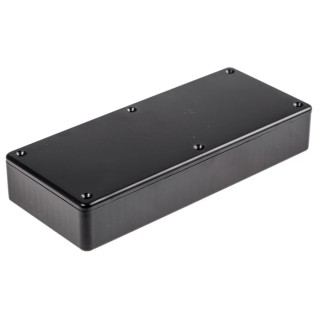 Hammond 1591 Series Black Black Lid ABS Enclosure IP54 25 mm x 165 mm x 71 mm 1591HSBK