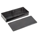 Hammond 1591 Series Black Black Lid ABS Enclosure IP54 25 mm x 165 mm x 71 mm 1591HSBK