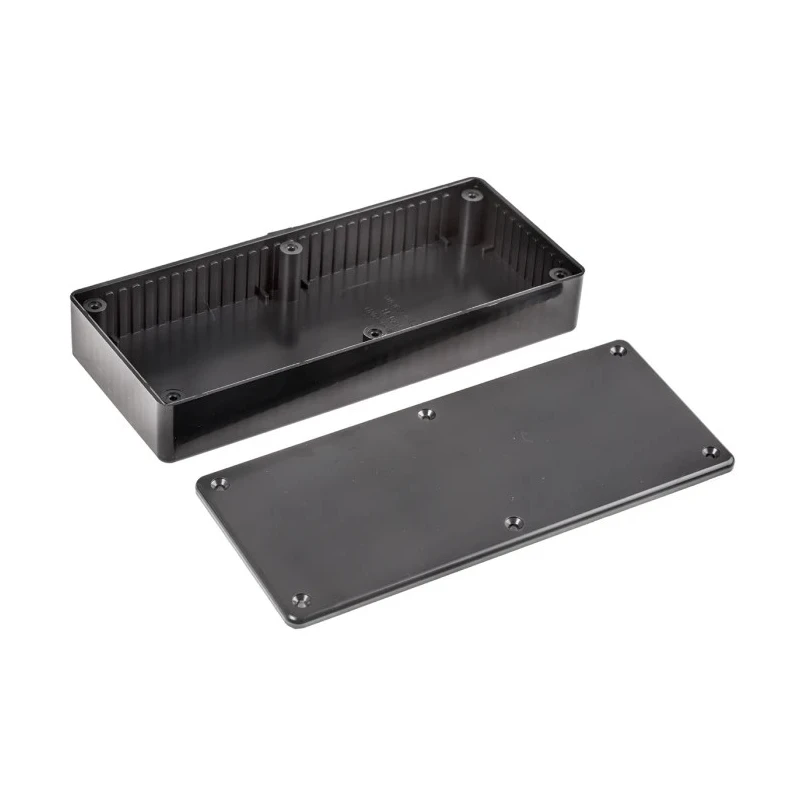 Hammond 1591 Series Black Black Lid ABS Enclosure IP54 25 mm x 165 mm x 71 mm 1591HSBK