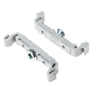 WAGO 209 Series Mounting Foot with Screw for Terminal Blocks with Mounting Flange Grey IECEx 209-123