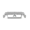 WAGO 209 Series Mounting Foot with Screw for Terminal Blocks with Mounting Flange Grey IECEx 209-123