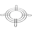 ebm-papst LZ22N Series Steel Finger Guard for 80 mm Fans, 105.5 mm Hole Spacing, 4 mm Depth LZ22N