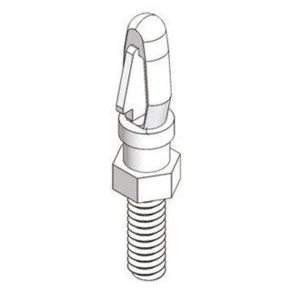 Essentra Nylon PCB Spacer Studded Fixing Spacer M3 Thread Size 6.4mm Stud Length MSCBSM-M3-10-01