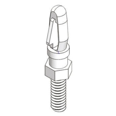 Essentra Nylon PCB Spacer Studded Fixing Spacer M3 Thread Size 6.4mm Stud Length MSCBSM-M3-10-01