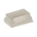 Essentra Natural Polyamide 66 Self-Adhesive Cable Clamp 9.5 mm Length 12.7 mm Width 6.4 mm Depth MWSSEB-1-01-A-RT