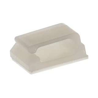 Essentra Natural Polyamide 66 Self-Adhesive Cable Clamp 9.5 mm Length 12.7 mm Width 6.4 mm Depth MWSSEB-1-01-A-RT
