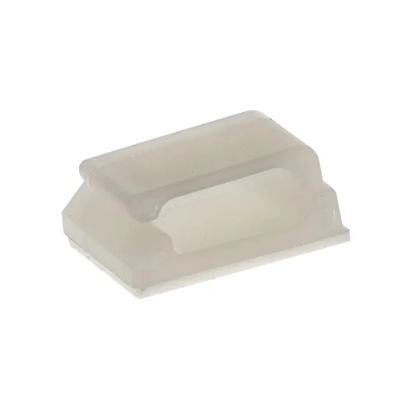 Essentra Natural Polyamide 66 Self-Adhesive Cable Clamp 9.5 mm Length 12.7 mm Width 6.4 mm Depth MWSSEB-1-01-A-RT