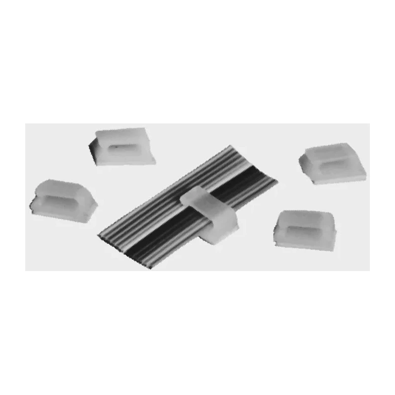 Essentra Natural Polyamide 66 Self-Adhesive Cable Clamp 9.5 mm Length 12.7 mm Width 6.4 mm Depth MWSSEB-1-01-A-RT