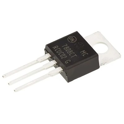 onsemi 5-Channel Linear Voltage Regulator 1 A Output Current 8V Output Voltage TO-220 3-Pin MC7808CTG
