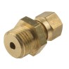 RS PRO Brass Compression Fitting for Use with Thermocouple or PRT Probe, BSPP Parallel Thread, RoHS Compliant 381-7306