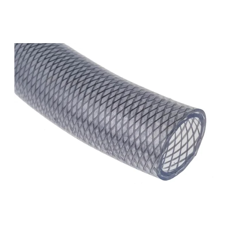 RS PRO Reinforced Polyvinyl Chloride Hose Pipe, 10 bar Maximum Operating Pressure, 25 m Length, Clear Colour 381-5473