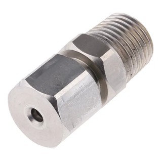 RS PRO Stainless Steel Compression Fitting for Thermocouple or PRT Probe, BSPT Thread, RoHS Compliant 381-7384