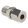 RS PRO Stainless Steel Compression Fitting for Use with Thermocouple or PRT Probe, BSPP Parallel Thread, RoHS 381-7378