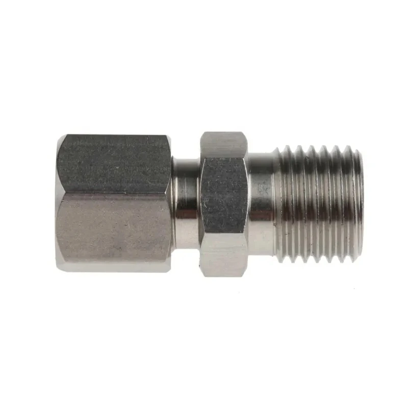 RS PRO Stainless Steel Compression Fitting for Use with Thermocouple or PRT Probe, BSPP Parallel Thread, RoHS 381-7378
