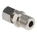 RS PRO Stainless Steel Compression Fitting for Use with Thermocouple or PRT Probe, BSPP Parallel Thread, RoHS 381-7378