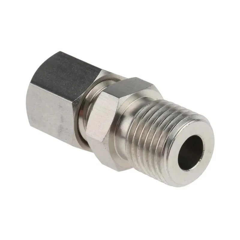 RS PRO Stainless Steel Compression Fitting for Use with Thermocouple or PRT Probe, BSPP Parallel Thread, RoHS 381-7378