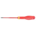Facom Insulated Screwdriver with 3.5 mm Tip and 100 mm Blade, Bi-Material Grip, VDE 1000V Approved AT3.5X100TVE