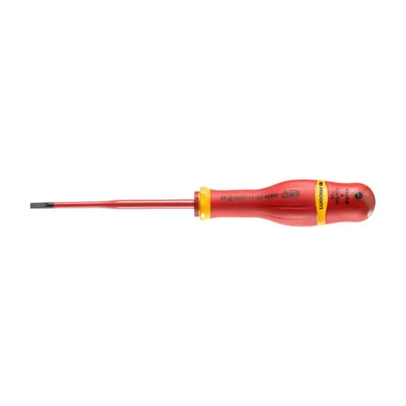 Facom Insulated Screwdriver PH1 Tip 100 mm Blade Polymer Handle VDE 1000V Approved 210mm Overall ATP1X100TVE