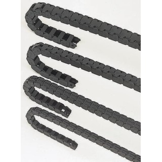 Igus e-chain Cable Trunking Black W76mm x D39mm, Length 1m, 75mm Minimum Bend Radius, Igumid G W76mm