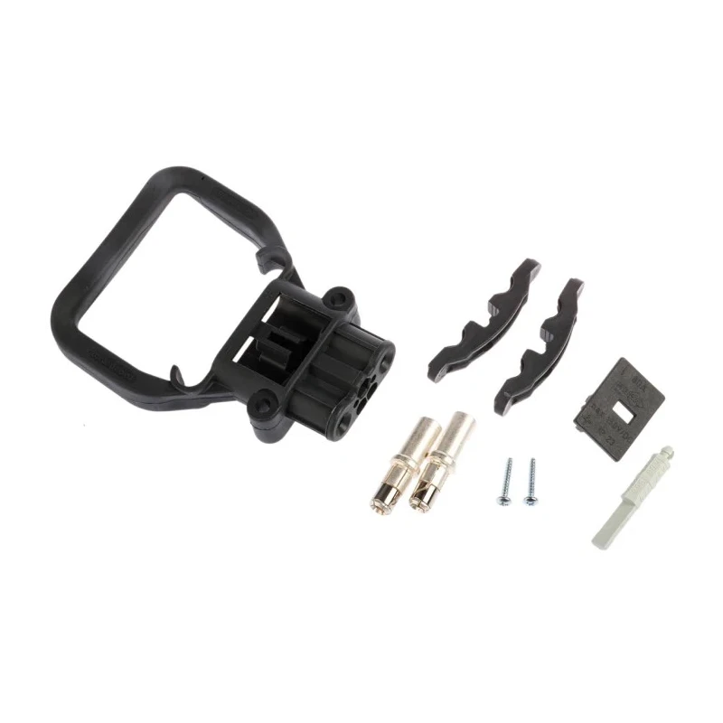Rema Industrial Power Connector Rated at 80A, 150V, Black Plastic Chassis Mount 95342-01