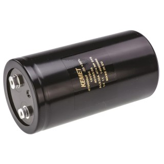 KEMET Aluminium Cylindrical Can Capacitor 0.47F 16V DC Polar, Screw Termination ALS30A474NP016