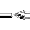 Belden 9729NH Series Data Cable 2 Pairs 4 Cores 0.23 mm² 304 m Silver Sheath Low Smoke Zero Halogen 9729NH.00305
