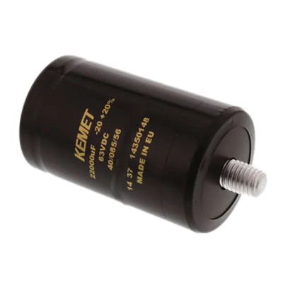 KEMET Aluminium Electrolytic Capacitor 0.15 F 40V dc Polar Cylindrical Can, Screw Mount ALS31A154NF040