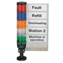 Werma KombiSIGN 50 Series Indicator Board LED Bulb IP54 Wall Mount 343mm Height 960.000.05