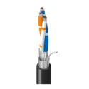 Belden Multi-Core Industrial Cable 1 Pair 3 Cores 0.36mm² 152m Black PVC Sheath 300V 3106A 010500