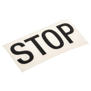 Werma 975 Series Label, Stop Type, Height 25mm, Signal Tower Component 975.890.53