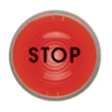 Werma 975 Series Label, Stop Type, Height 25mm, Signal Tower Component 975.890.53