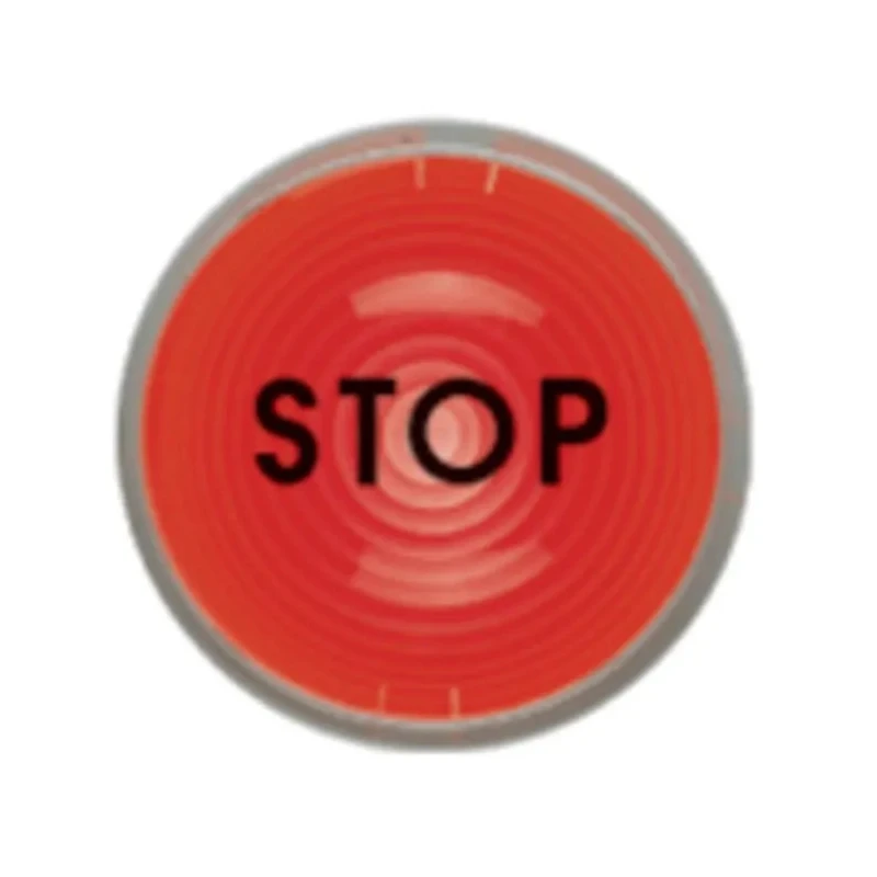 Werma 975 Series Label, Stop Type, Height 25mm, Signal Tower Component 975.890.53
