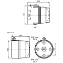 Werma 975 Series Label, Stop Type, Height 25mm, Signal Tower Component 975.890.53