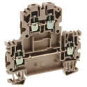 Weidmüller WDK Series Double Level Terminal Block Brown 2.5mm² 2-Level Screw ATEX 1041600000