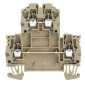 Weidmüller WDK Series Double Level Terminal Block Brown 2.5mm² 2-Level Screw ATEX 1041600000
