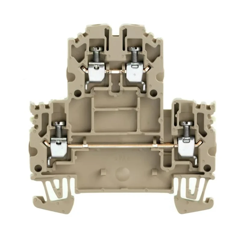 Weidmüller WDK Series Double Level Terminal Block Brown 2.5mm² 2-Level Screw ATEX 1041600000