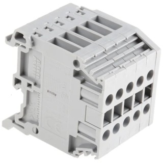 Entrelec Distribution Block 5 Way 800V 32A Grey 1SNA115409R2600