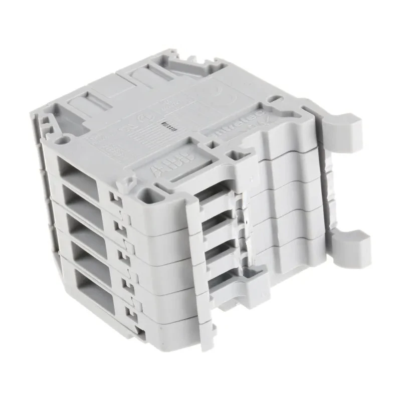 Entrelec Distribution Block 5 Way 800V 32A Grey 1SNA115409R2600