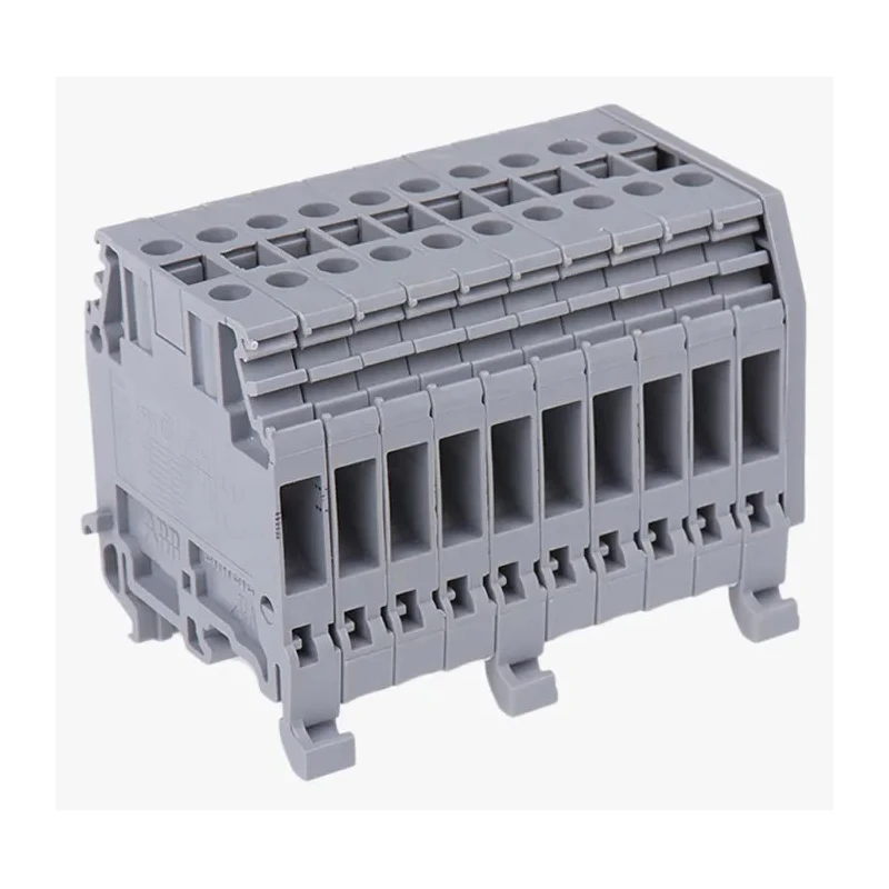 Entrelec Distribution Block 10 Way 800V 32A Grey 1SNA115412R0000