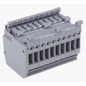 Entrelec Distribution Block 10 Way 800V 32A Grey 1SNA115412R0000