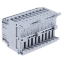 Entrelec Distribution Block 10 Way 800V 32A Grey 1SNA115412R0000