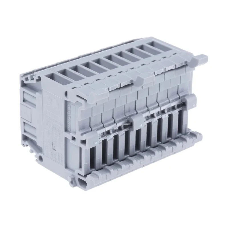 Entrelec Distribution Block 10 Way 800V 32A Grey 1SNA115412R0000